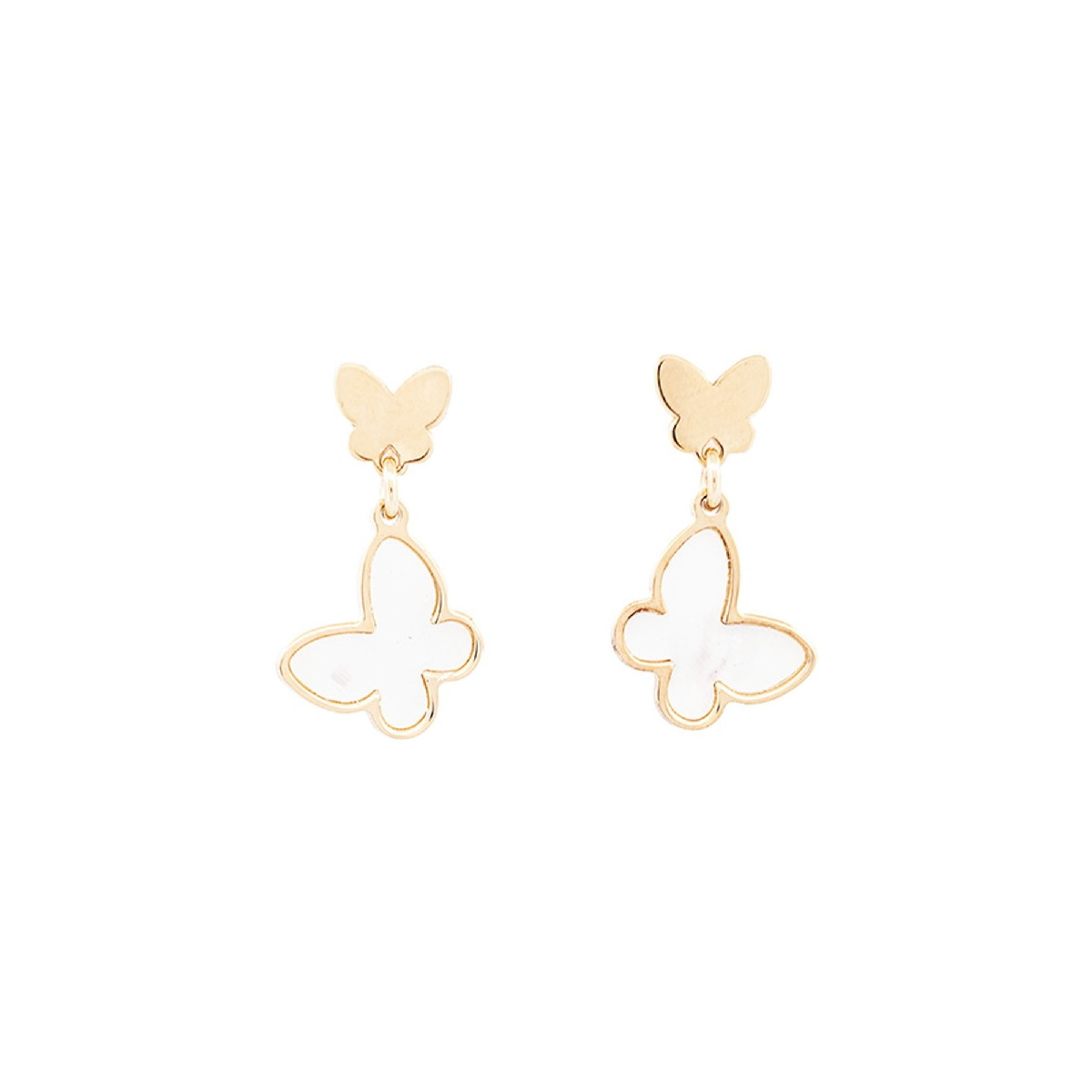 PEND. DOBLE MARIPOSA LISO Y NACAR - PE6419CH PEND. DOBLE MARIPOSA LISO Y NACAR - PE6419CH