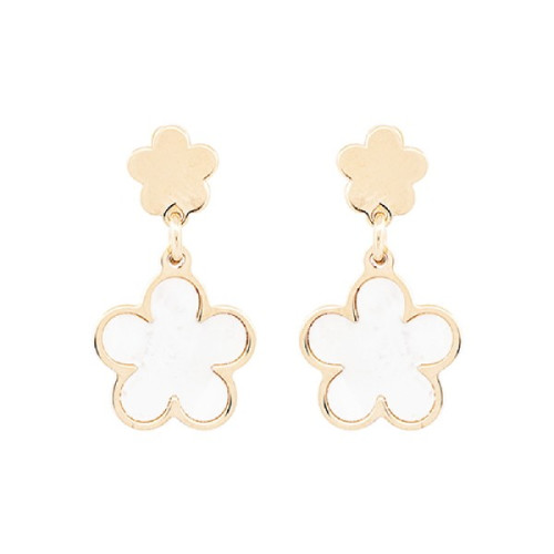 PEND. DOBLE FLOR LISA Y NACAR - PE6420CH