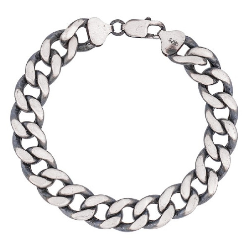 PULSERA BARBADA PLATA OXIDO HUECA - PU5686OX