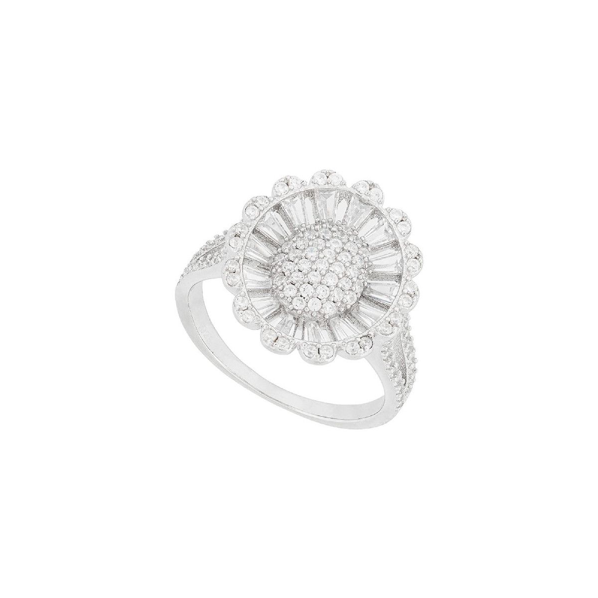 SORTIJA OVAL CZ BAGUETTE - SO1361