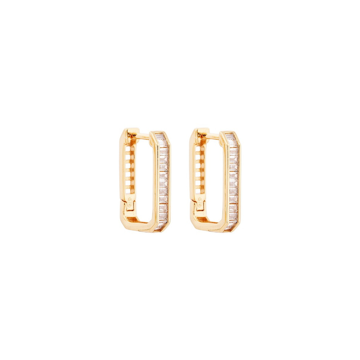 P. ARO RECTANGULAR CON CZ BAGUETTE - PE6439CH P. ARO RECTANGULAR CON CZ BAGUETTE - PE6439CH