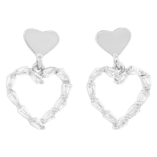 P. CORAZON LISO + SILUETA CON CZ - PE6443R