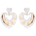 PEND. TRIPLE CORAZON BICOLOR - PE6448R/CH