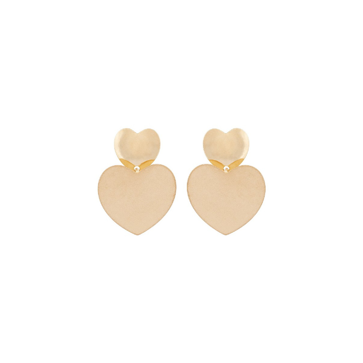 PEND. PRESION 2 CORAZONES MATE BRILLO - PE6454CH