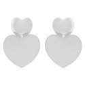 PEND. PRESION 2 CORAZONES MATE BRILLO - PE6454R