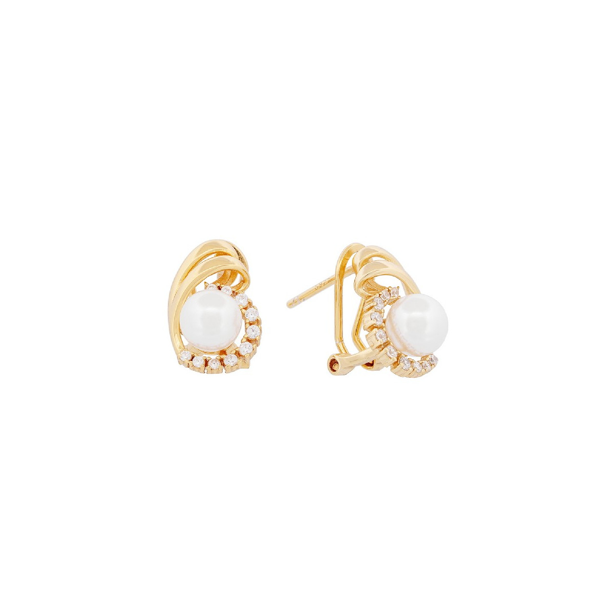 PEND. OMEGA PERLA CZ Y LISO - PE6476CH