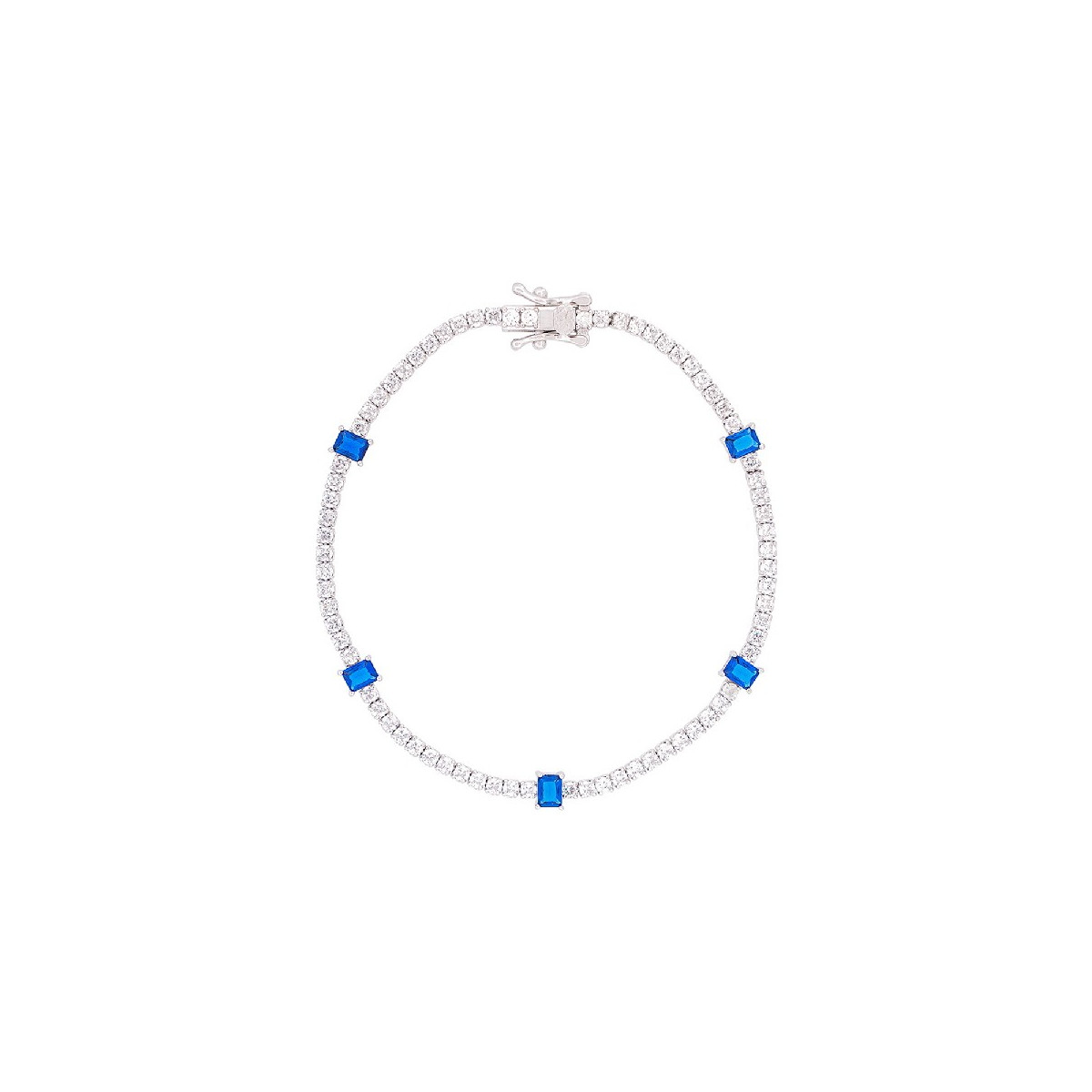 P. CZ BLANCAS + 5 CZ RECTANGULAR COLOR - PU5691R/03