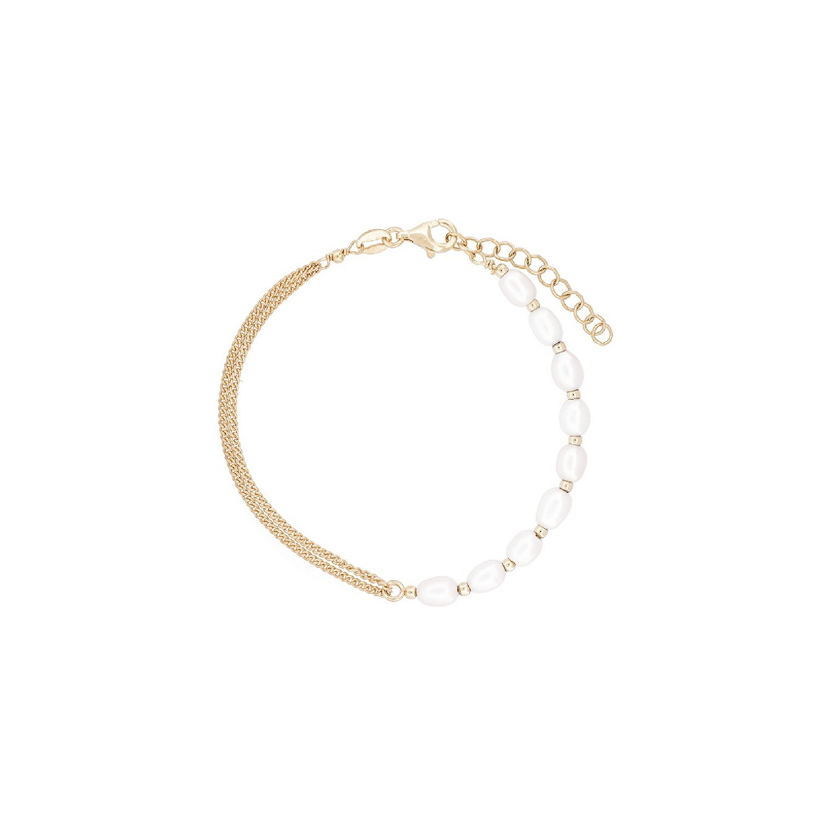 PUL. 8 PERLAS NATURALES + CADENA DOBLE - PU5692CH