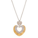 G. CADENA + 2 PIEZAS CORAZON BICOLOR - GA1866R/CH