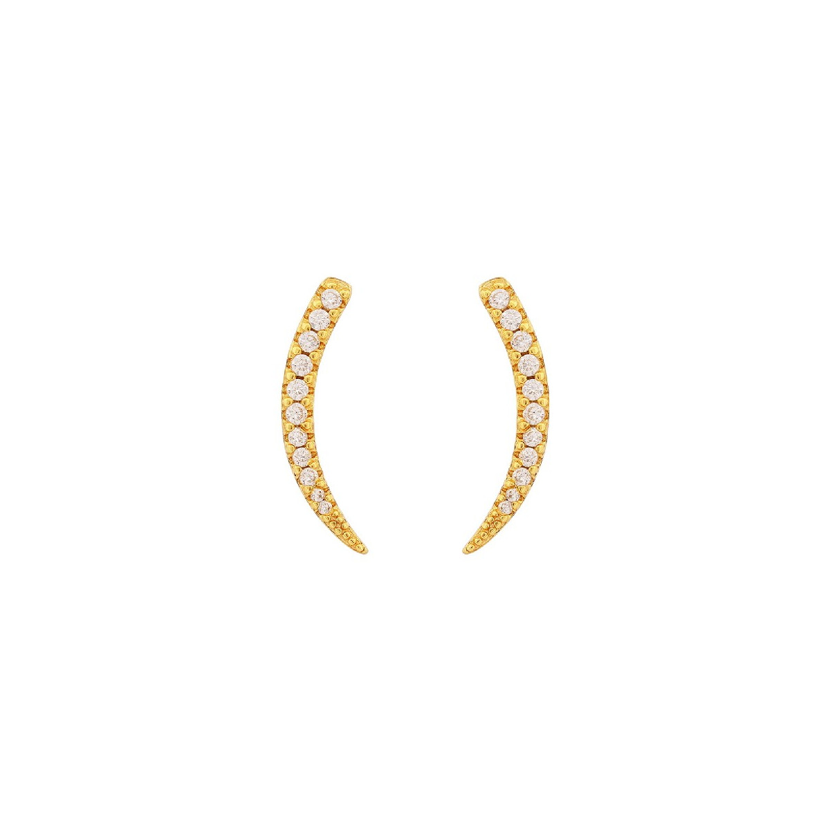 PENDIENTE TREPADOR PRESION LINEA CON CIRCONITAS - PE6241CH