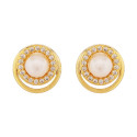 PE. 2 AROS LISO CZ + PERLA CENTRO - PE6284CH