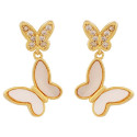 PE. 2 MARIPOSAS NACAR Y CZ - PE6290CH