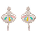 PENDIENTE BAILARINA FALDA ESMALTE - PE6539R