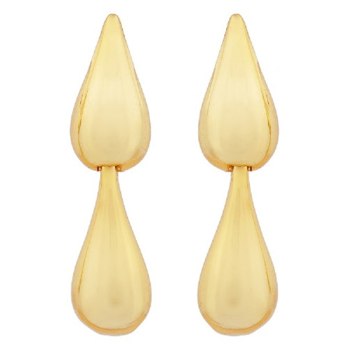 PENDIENTE GOTA DOBLE LISA - PE6483CH