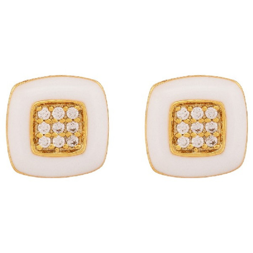 PEND. CUADRADO CZ BORDE CERAMICA - PE6496CH