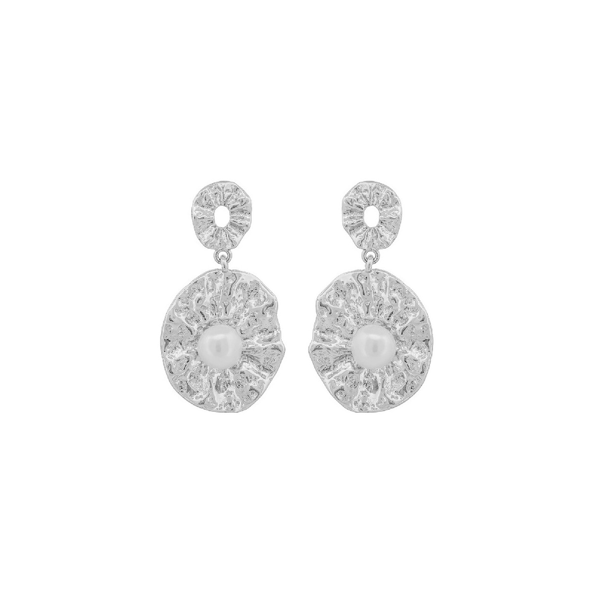 PEND. OVAL CALADO + OVAL GRANDE PERLA - PE6502R