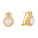 PEND. OMEGA PERLA BORDE CZ CHATON ARRIBA - PE6516CH
