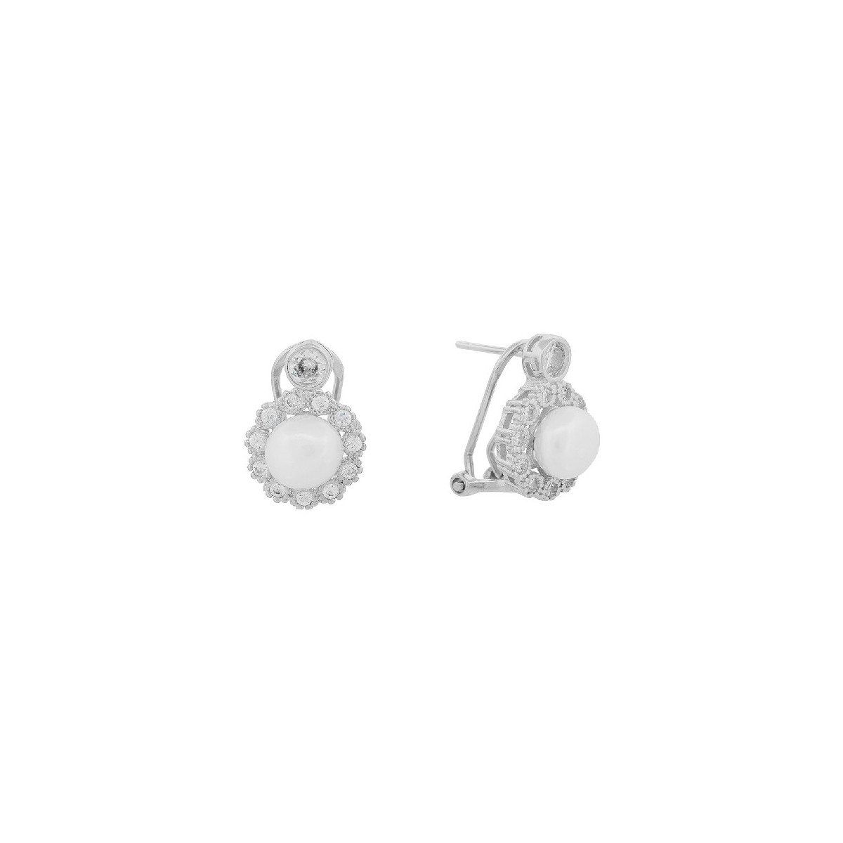PEND. OMEGA PERLA BORDE CZ CHATON ARRIBA - PE6516R