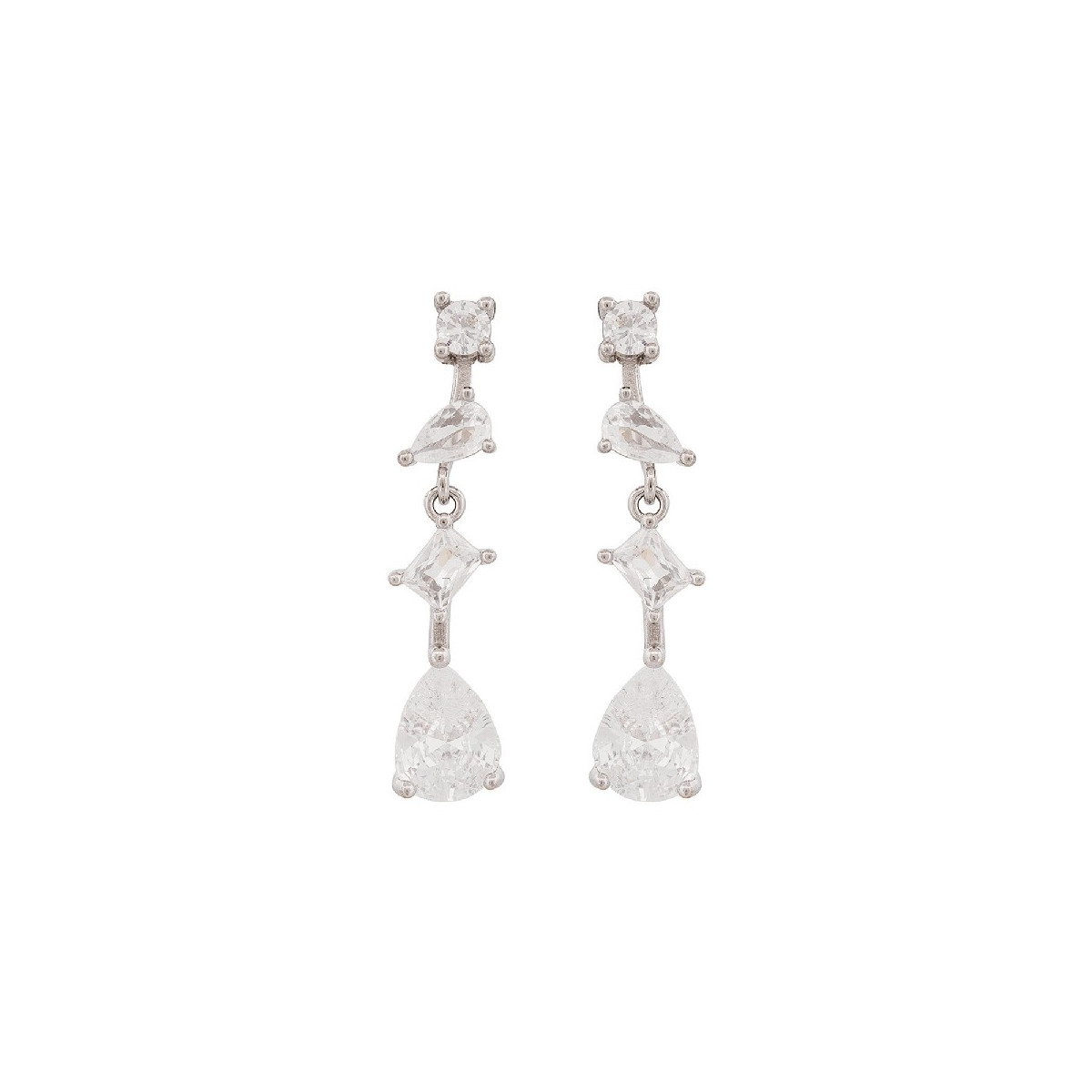 PEND. LARGO 4 CZ DISTINTAS FORMAS - PE6528R/04
