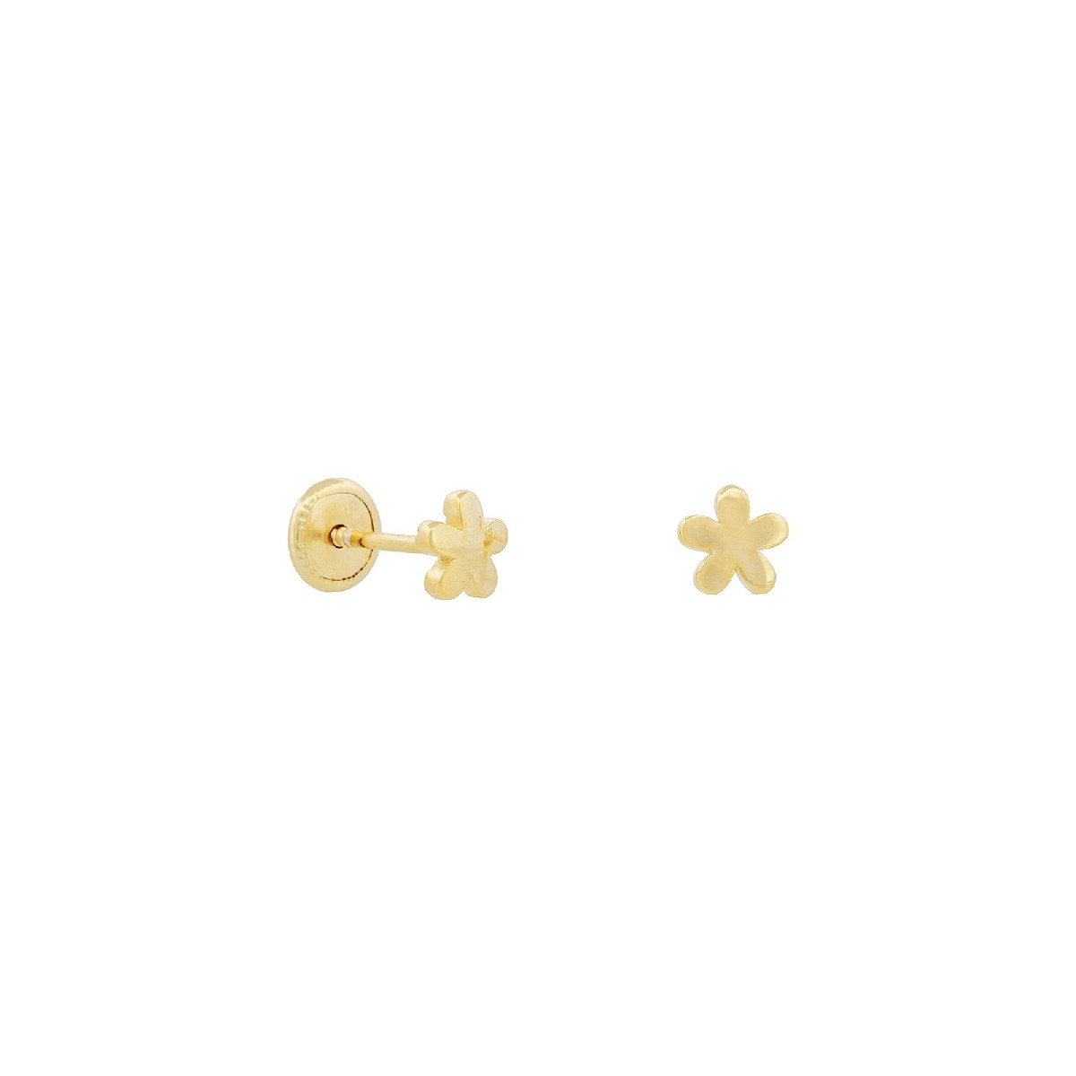 PENDIENTE FLOR LISA 5 PETALOS ROSCA TACO DE 3 UD - PE5453CH
