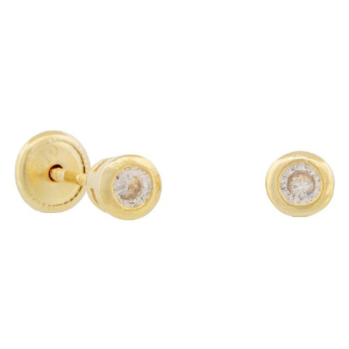 PENDIENTE CHATON CZ ROSCA TACO DE 3 UD - PE5461CH
