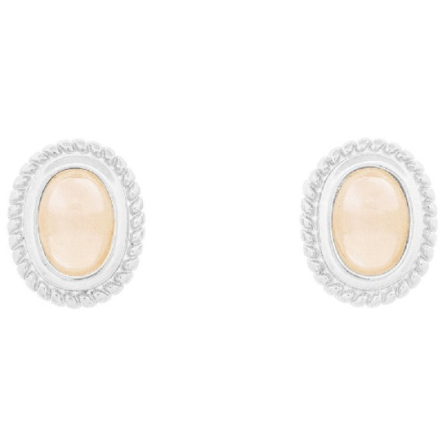 PEND. PIEDRA OVAL BORDE RIZADO - PE6544R/14