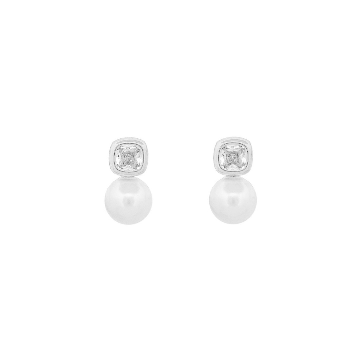 PEND. CUADRADO CZ + PERLA ABAJO - PE6560R