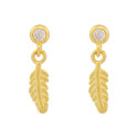 PEND. CHATON + PLUMA COLGANDO - PE6590CH