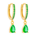 PEND. ARO CON CZ + CZ LAGRIMA COLGANDO - PE6597CH/16