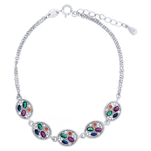 PUL. DOBLE CADENA 5 OVAL MULTICOLOR - PU5736R/24