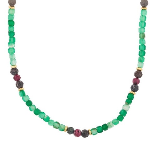 GARGANTILLA PIEDRAS DE COLORES - GA1876CH/16