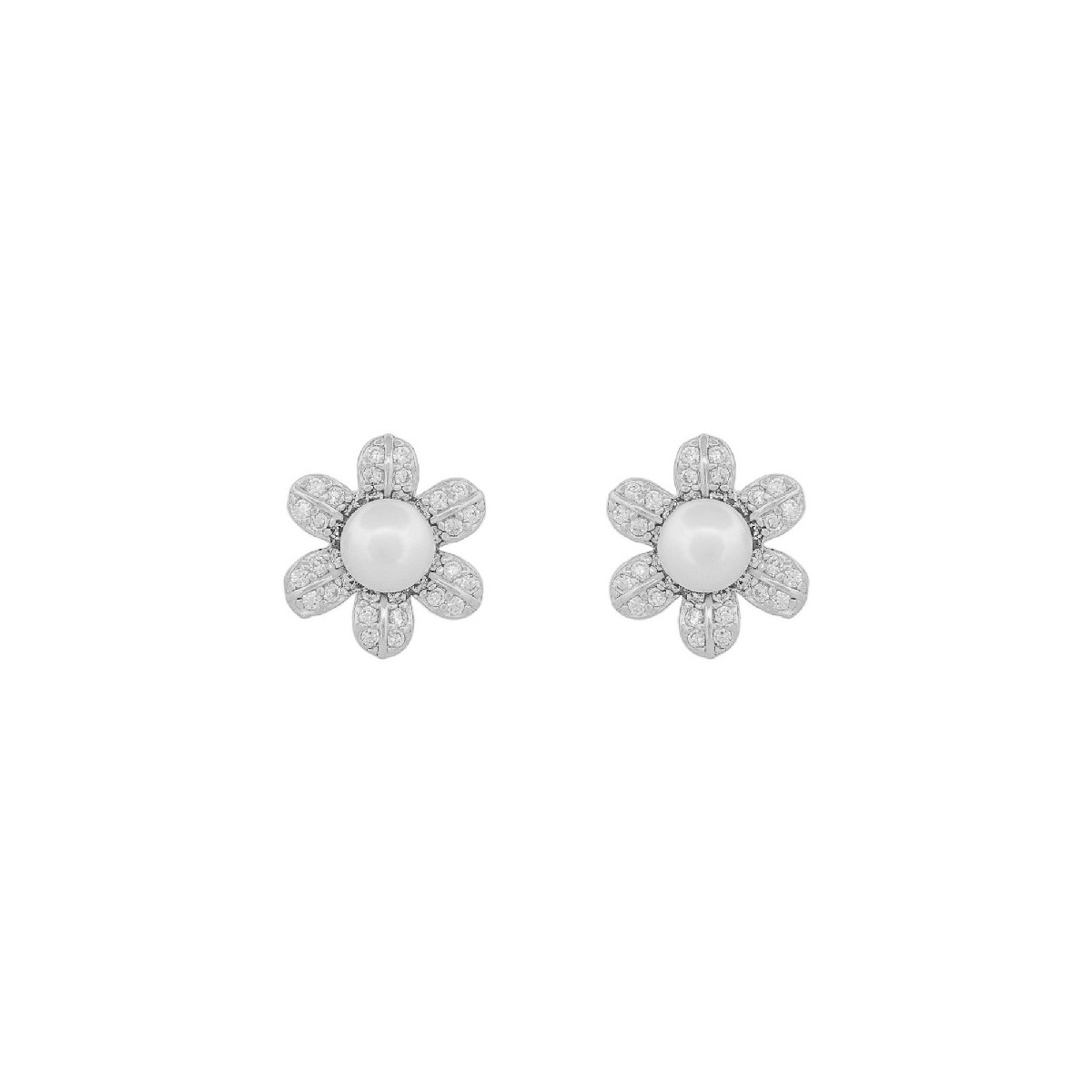 PE. FLOR PETALOS CZ CENTRO PERLA NATURAL - PE6610R
