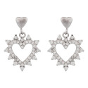 PE.CORAZON LISO COLGANDO CORAZON CZ - PE6612R
