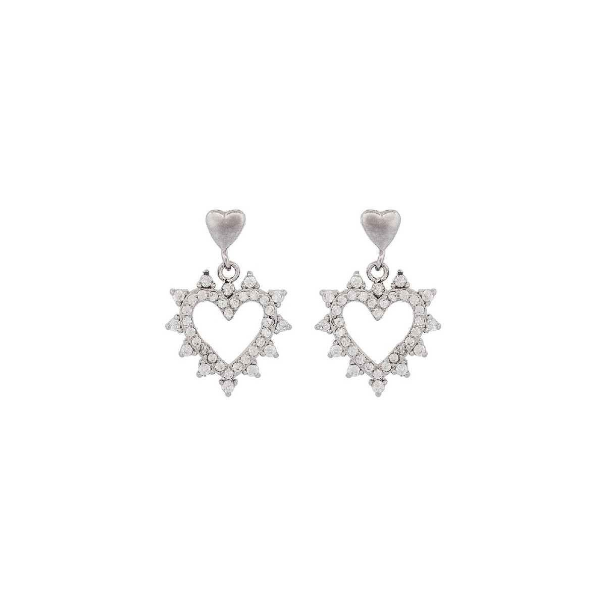 PE.CORAZON LISO COLGANDO CORAZON CZ - PE6612R