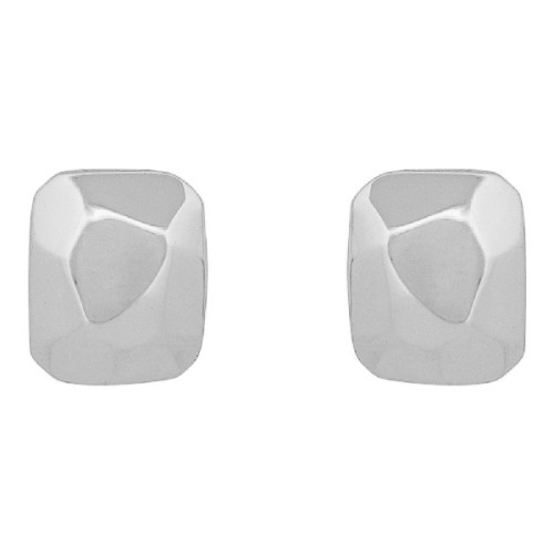PENDIENTE CUADRADO FACETADO LISO - PE6619R