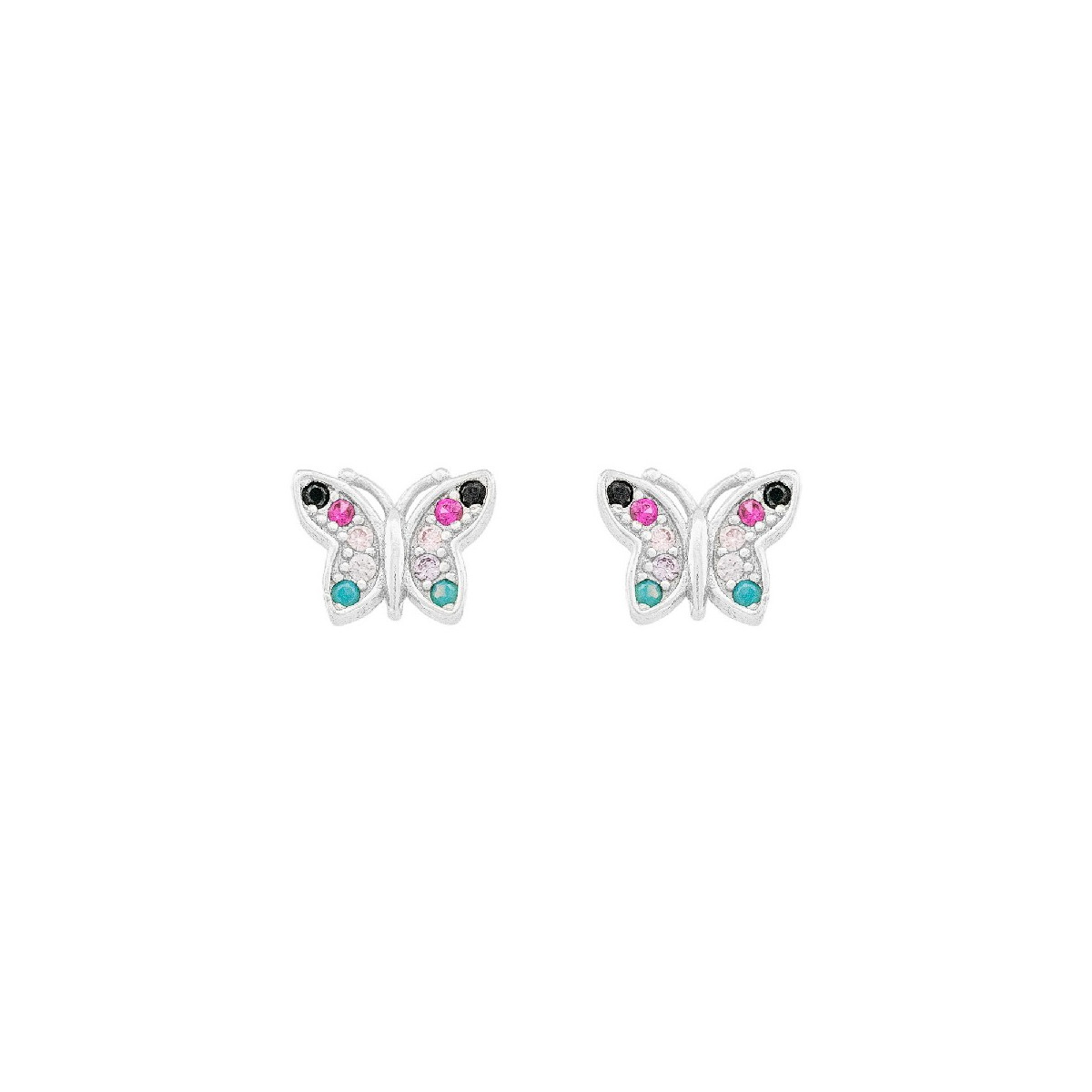PENDIENTE MARIPOSA ALAS CZ - PE6627R/24