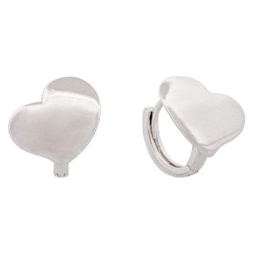 PENDIENTE ARO CORAZON LISO - PE6631R