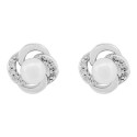 P. TREBOL LISO Y CZ PERLA NATURAL CENTRO - PE6641R