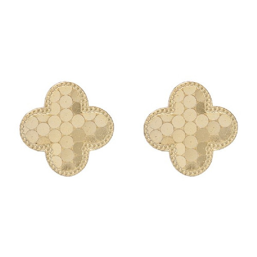 PENDIENTE TREBOL 4 HOJAS FACETADA - PE6645CH