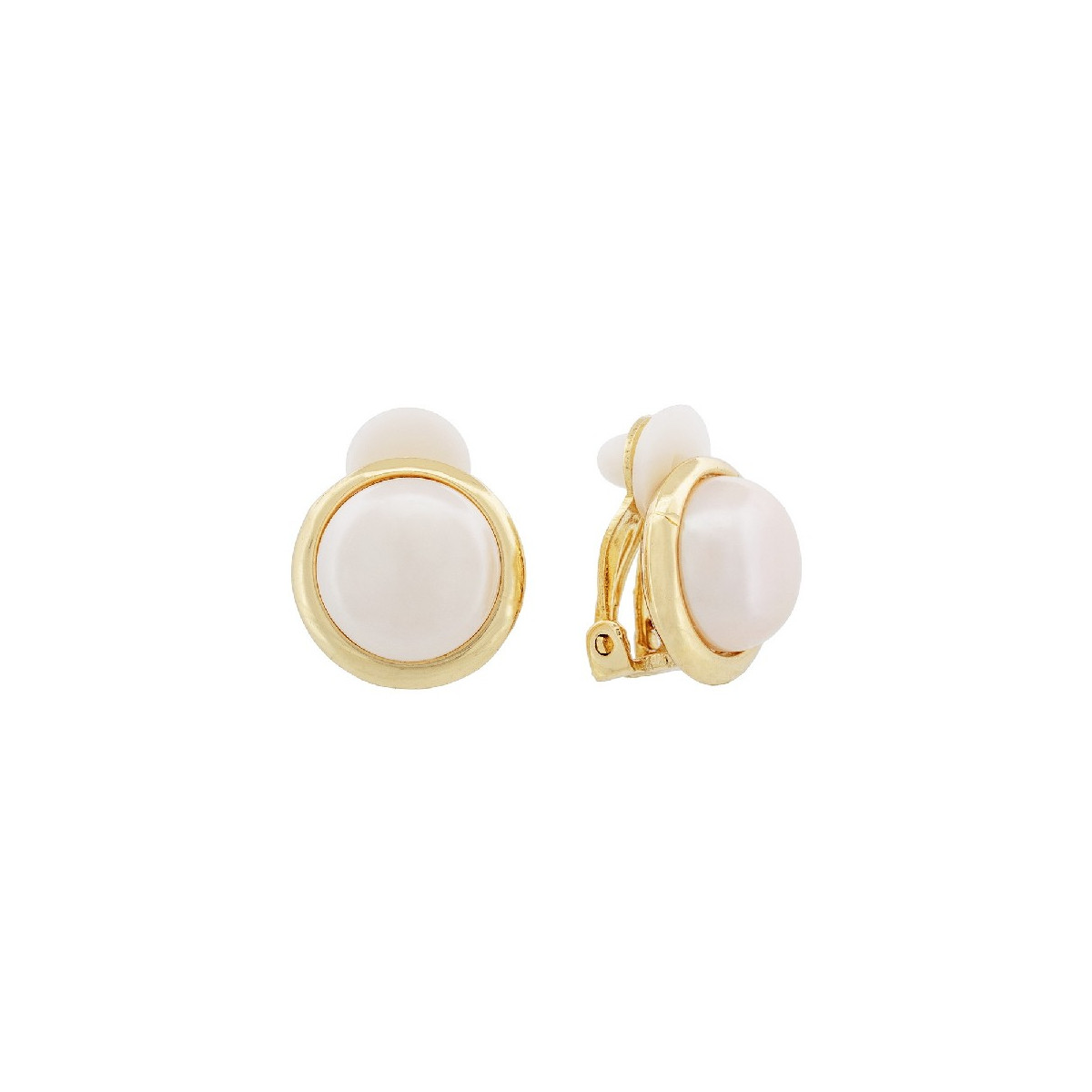 PENDIENTE PERLA CON CERCO CLICK - PE6646CH
