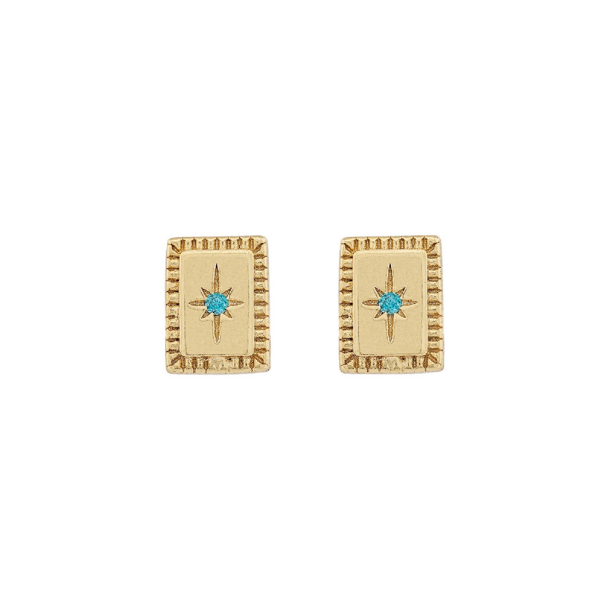 PENDIENTE RECTANGULAR CZ CENTRO - PE6648CH
