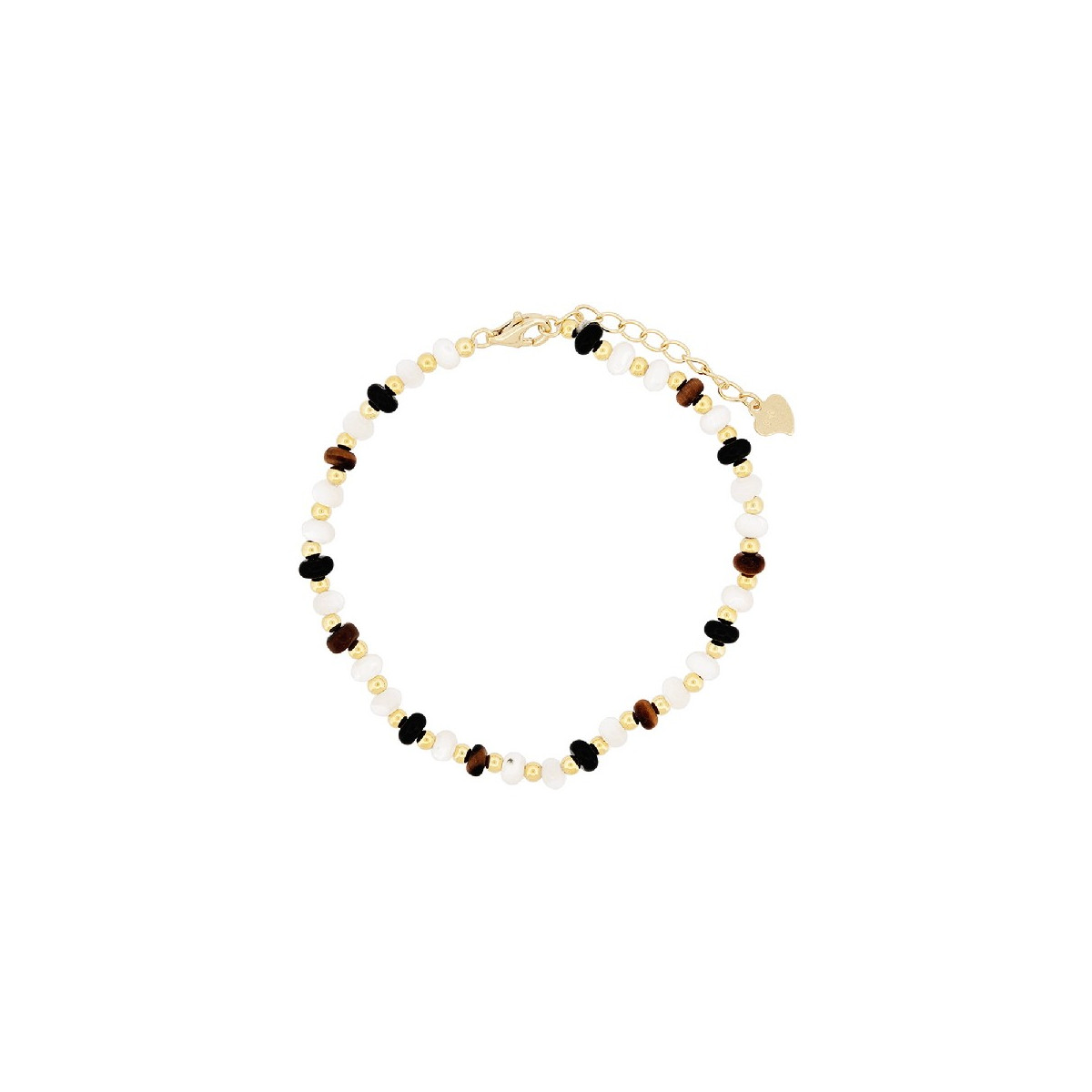 PULSERA NACAR + PIEDRAS - PU5745CH