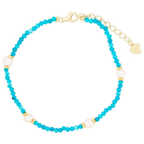 PULSERA TURQUESAS CON PERLAS - PU5746CH/15