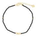 PULSERA BOLAS NEGRAS FACETADAS - PU5747CH/10