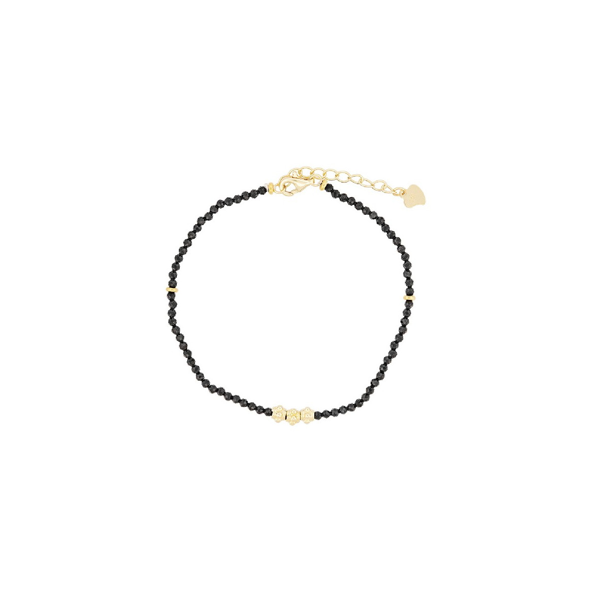 PULSERA BOLAS NEGRAS FACETADAS - PU5747CH/10