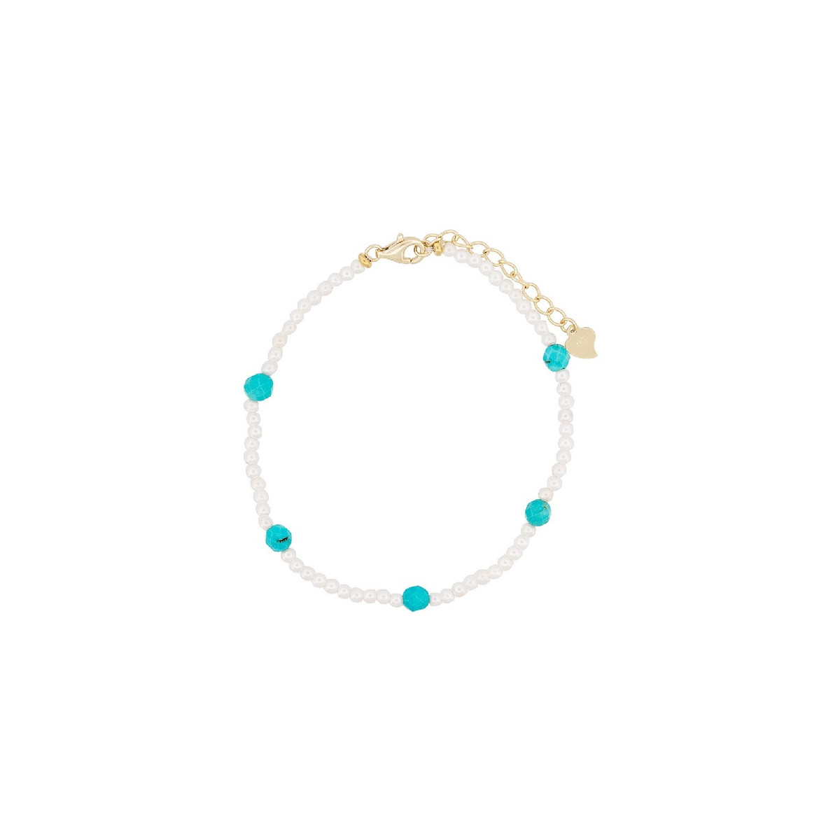 PULSERA PERLAS + TURQUESA  - PU5748CH/36
