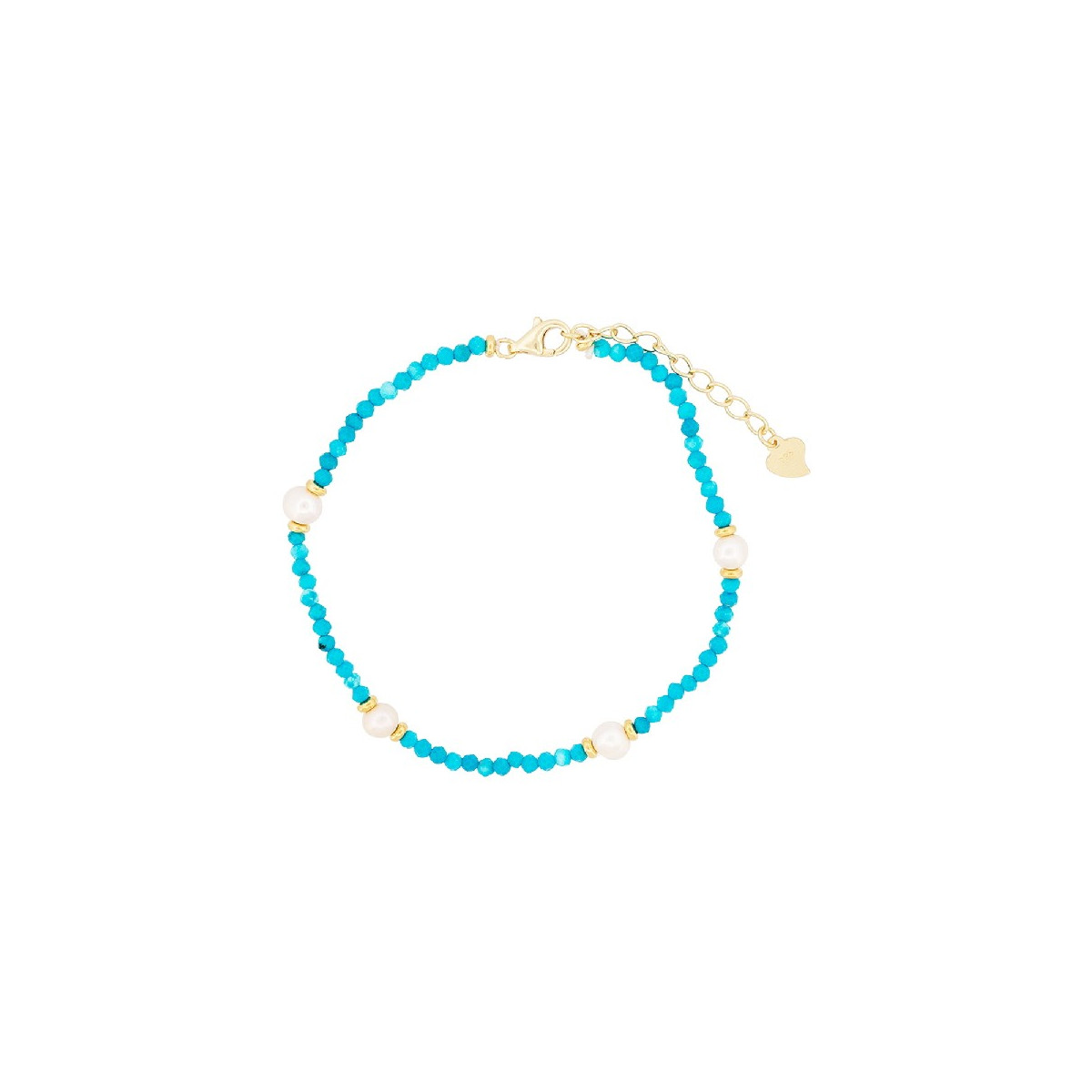 PULSERA TURQUESA BOLA FACETADA - PU5749CH/15