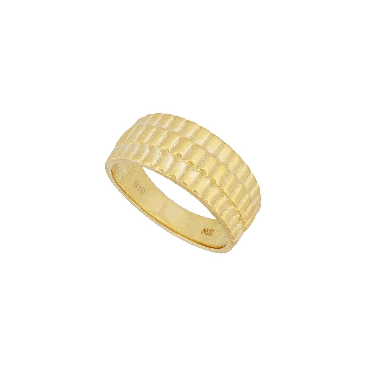 SORTIJA LISA ANCHA LABRADA - SO1642CH