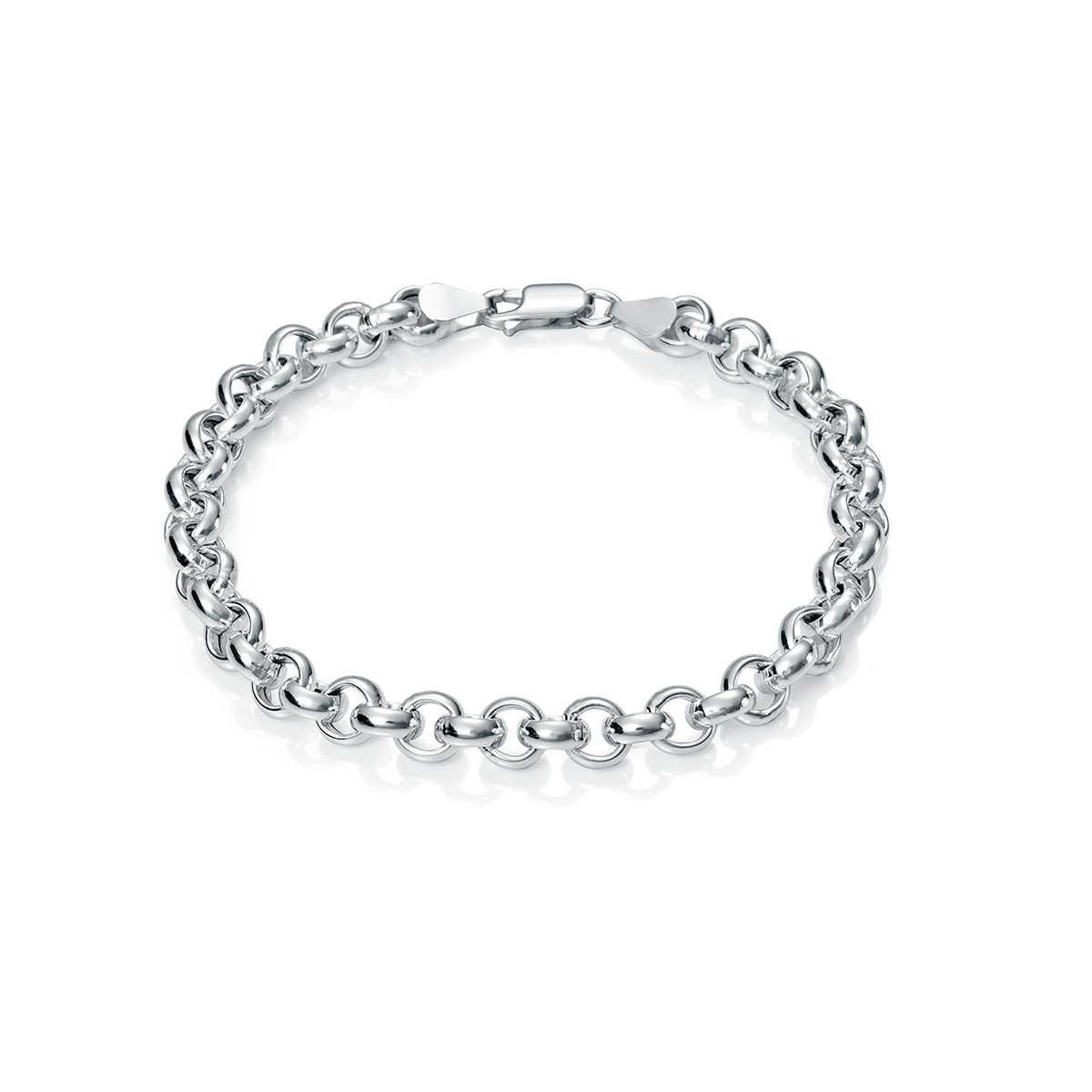 PULSERA ROLO 6 RODIO - PU3861R
