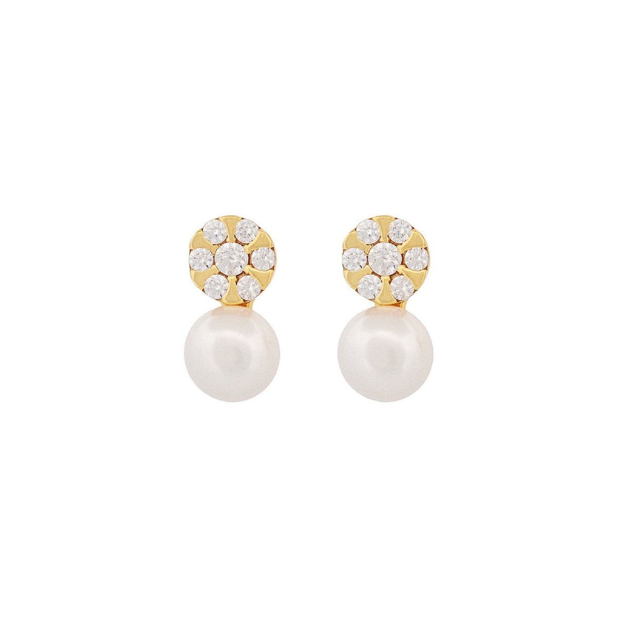 PEND. PERLA + CIRCULO CZ PRESION - PE6665CH